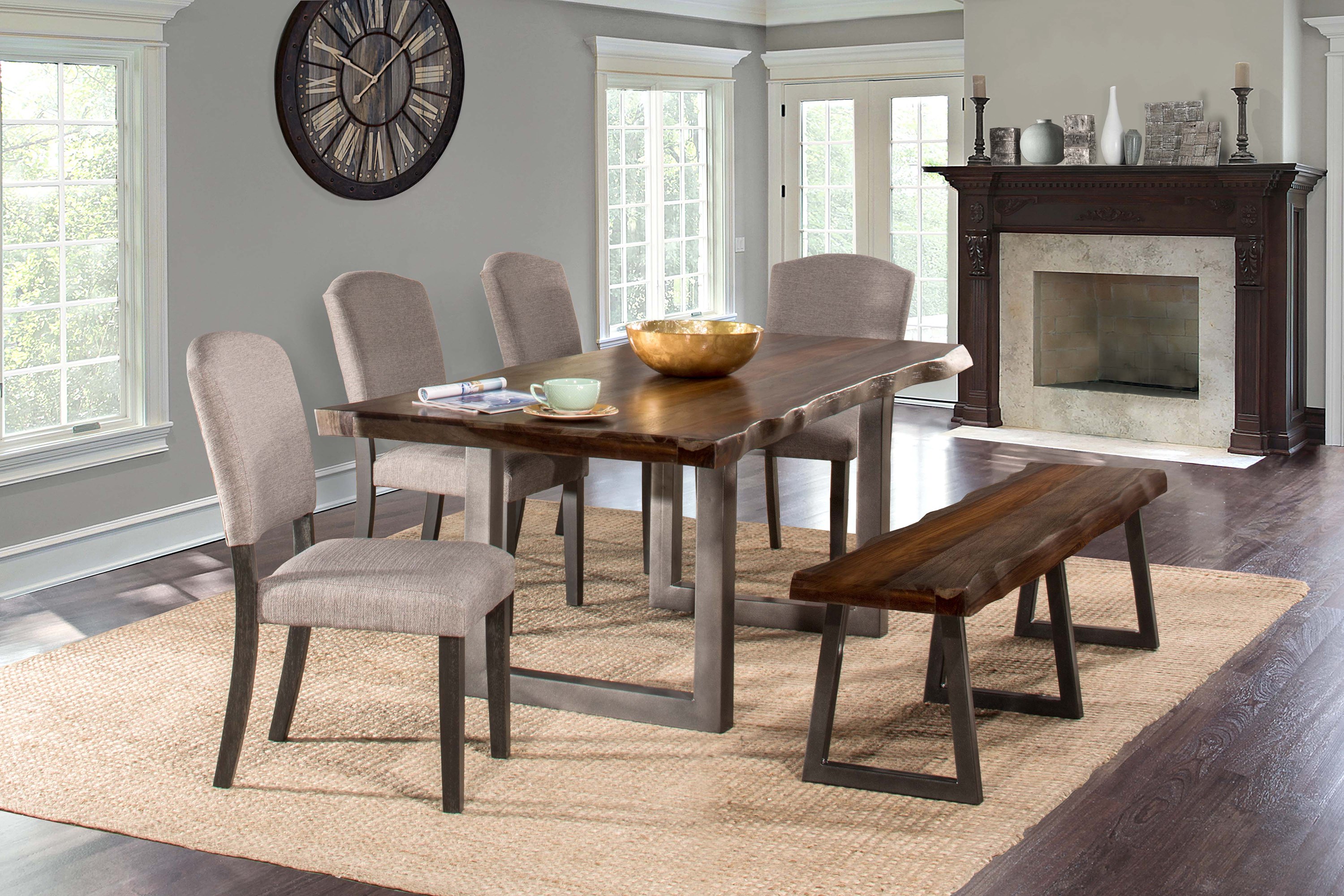 Settee bench dining on sale table